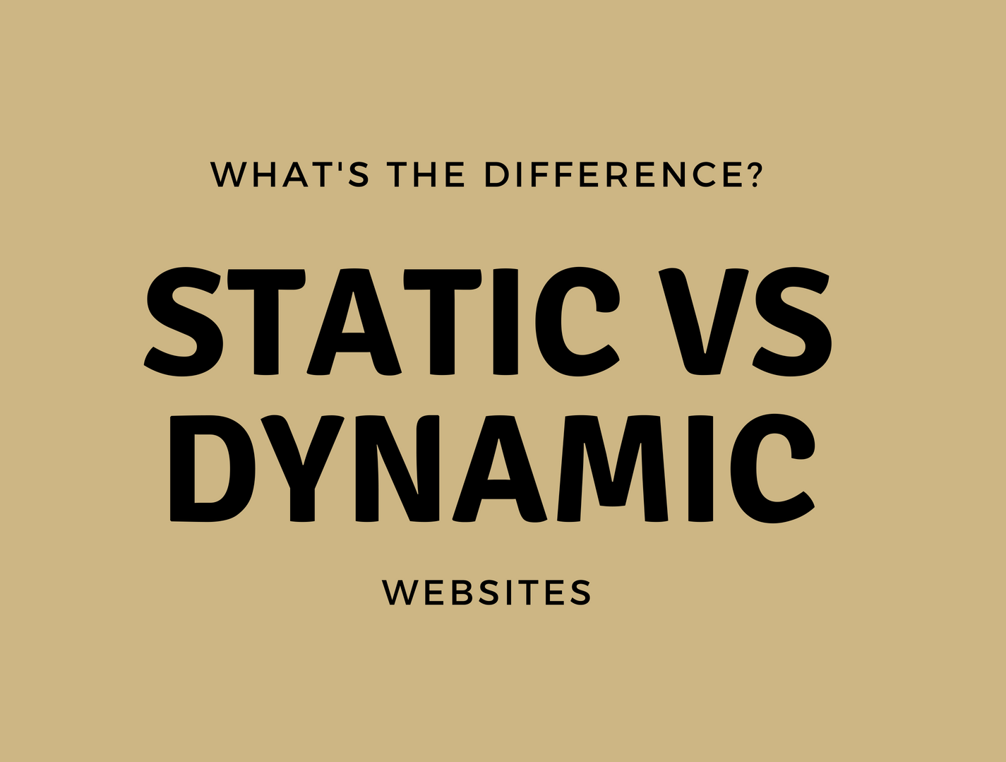 The Difference Between Static and Dynamic Websites